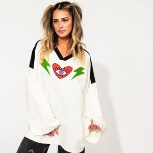 Dressed in LALA Lucky Oversized Jersey Tee 2x/3x